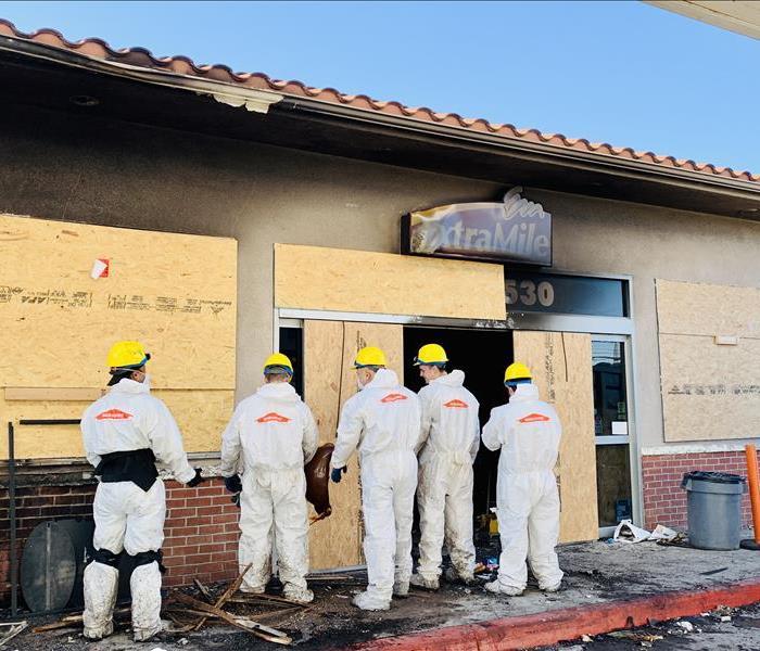 Commercial Fire Restoration at a Local Gas Station